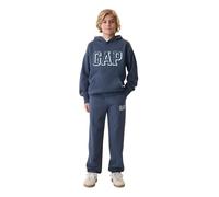 GAP Pantalones deportivos para niño con logotipo Heritage, Azul marinero profundo, Large