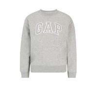 Gap Petite Sudadera 'HERITAGE' gris moteado / blanco M gris moteado / blanco