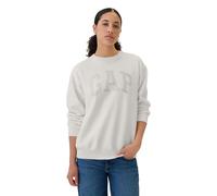 Gap Playera Heritage de Cuello Redondo Camiseta para Mujer, Vidriante Blanco, XXL