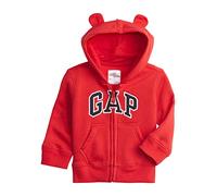 GAP Playtime Favorites Logo Full Zip Hoodie Hooded Sweatshirt Sudadera, Rojo (Red Wagon), 4 años para Bebés
