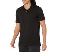 GAP Polo de piqué con logotipo para hombre, Negro -, Large