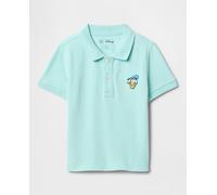 Gap Polo manga corta, cuello tipo polo, con botones en la parte delantera. Azul claro 12-18 Meses