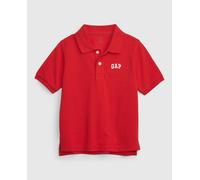 Gap Polo manga corta y cuello abierto de niño. Rojo 3 Años