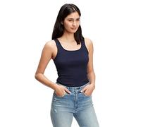 Gap Ribbed Tank Top Cami, Uniforme Azul Marino, M para Mujer