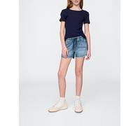 Gap Shorts vaqueros de tiro bajo para niña. Azul 16 Años