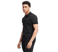 GAP Stretch Pique Polo Shirt Camisa, Negro Genuino, L para Hombre