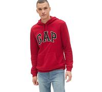 GAP Logo Fleece Hoodie Hooded Sweatshirt Sudadera, Rojo Carmesí, Small para Hombre