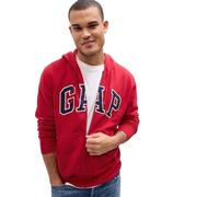 Gap Sudadera con Capucha y Cremallera Completa con Logotipo Heritage, Manzana roja, Medium