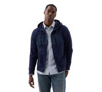 Gap Sudadera con Capucha y Cremallera Completa con Logotipo para Hombre, Tapiz Azul Marino, X-Large