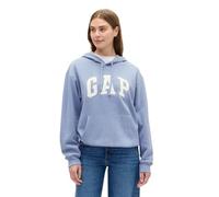 GAP Sudadera con capucha y logotipo para mujer, Azul Elite, S