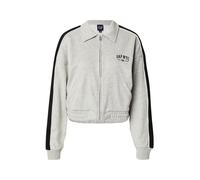 GAP Sudadera con cremallera gris moteado / negro / blanco M gris moteado / negro / blanco