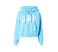 GAP Sudadera con cremallera 'HERITAGE' azul cielo / blanco L azul cielo / blanco