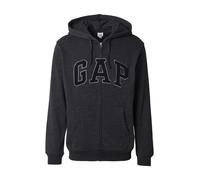 GAP Sudadera con cremallera 'HERITAGE' gris claro / gris oscuro / negro S gris claro / gris oscuro / negro