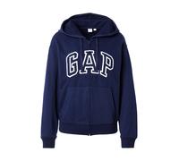 GAP Sudadera con cremallera 'HERITAGE' navy / blanco XL navy / blanco