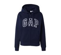 GAP Sudadera con cremallera 'HERITAGE' navy / blanco XS navy / blanco