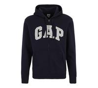 GAP Sudadera con cremallera navy / gris moteado / blanco L navy / gris moteado / blanco