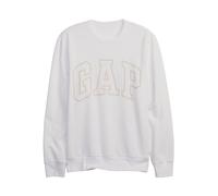 GAP Sudadera de forro polar con logotipo para hombre, Blanco óptico, Small