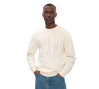 GAP Sudadera de forro polar con logotipo para hombre, Marfil (Frost), X-Small