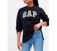 Gap Sudadera de mujer túnica con el logotipo de Relaxed Gap. Azul marino 32-34 (XS)