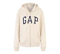 Gap Tall Sudadera con cremallera 'HERITAGE' crema / navy / blanco S crema / navy / blanco
