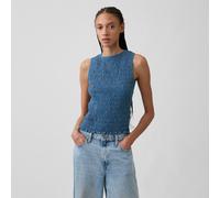 GAP Top sin mangas con cuello barco fruncido 887663-366 L