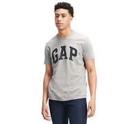 GAP V-Basic Logo T Camiseta, Gris Claro Jaspeado, Medium para Hombre