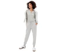 GAP V Heritage Jogger Pantalones Deportivos, Gris Claro Jaspeado, S para Mujer