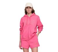 Gap Womens Logo Hoodie Hooded Full Zip Sweatshirt Neon Pink Rose S