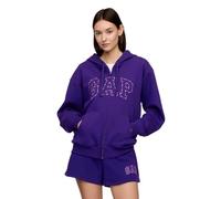GAP Sudadera con cremallera 'HERITAGE' lila / rosa / offwhite, Talla M