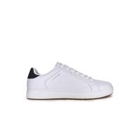 GAP Zapatillas Deportivas Bajas, Color Blanco con Detalle Negro, Estilo Casual, EST. 1969 (Blanco, Sistema Tallas Calzado EU, Adulto, Hombre, Números, Mediano, 43)