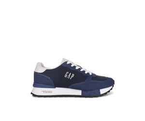 GAP Zapatillas Deportivas para Hombre, Azul Marino, Estilo Retro, Cordones Blancos, Suela Blanca (Azul, Sistema Tallas Calzado EU, Adulto, Hombre, Números, Mediano, 44)