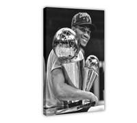 GAPKJGTS Giannis Antetokounmpo - Lienzo motivacional vintage para decoración de pared, pinturas para decoración de sala de estar, dormitorio, 50 x 75 cm