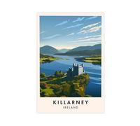 GAPKJGTS Killarney Travel Ireland - Póster de lienzo para decoración de dormitorio, oficina, habitación, regalo, 20 x 30 cm