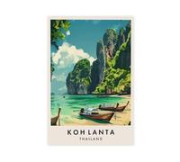 GAPKJGTS Koh Lanta Travel Thailand - Lienzo decorativo para pared, pinturas para sala de estar, dormitorio, 60 x 90 cm