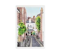 GAPKJGTS Lienzo decorativo con diseño de The Holly Bush Pub en acuarela London Hampstead para decoración de sala de estar, dormitorio, 60 x 90 cm