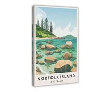 GAPKJGTS Lienzo decorativo para pared de Norfolk Island Travel Australia, cuadros para decoración de sala de estar, dormitorio, 20 x 30 cm