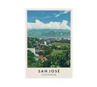 GAPKJGTS Lienzo decorativo para pared de San José Travel Costa Rica, cuadros para decoración de sala de estar, dormitorio, 12 x 18 pulgadas (30 x 45 cm)