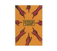 GAPKJGTS Póster de lienzo con cita moderna y atrevida de manos motivacionales, para decoración de sala de estar, dormitorio, 12 x 18 pulgadas (30 x 45 cm)