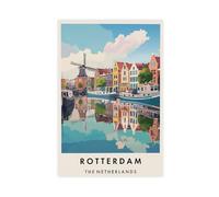 GAPKJGTS Rotterdam Travel Netherlands - Lienzo decorativo para pared, pinturas para sala de estar, dormitorio, 40 x 60 cm