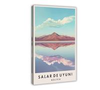 GAPKJGTS Salar De Uyuni Travel South America - Póster de lienzo para decoración de dormitorio, oficina, habitación, regalo, 50 x 75 cm