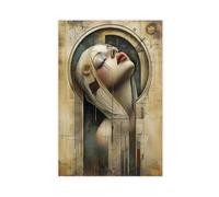 GAPKJGTS Surrealista - Póster abstracto de mujer con lágrimas, decoración de dormitorio, paisaje, oficina, habitación, regalo, 60 x 90 cm