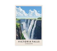 GAPKJGTS Victoria Falls Travel Zimbabwe - Lienzo decorativo para pared, pinturas para decoración de sala de estar, dormitorio, 20 x 30 pulgadas (50 x 75 cm)