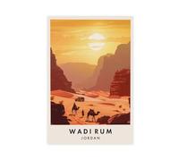 GAPKJGTS Wadi Rum Travel Jordan - Lienzo decorativo para pared, pinturas para decoración de sala de estar, dormitorio, 20 x 30 cm
