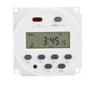 Gaqqee 1 segundo intervalo 12V 24V 110V 220V interruptor de temporizador LED Digital 7 días programador de relé de tiempo programable semanal CN101S(220V Without Wires)