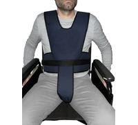 Gar Medical Cinturón de Peto para Silla de Ruedas con sujección Abdominal, pelvico y troncal con Cierre de Clip y Triple fijación- Alta sujeción Silla de Ruedas.