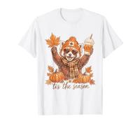 Garabato con Leche con Forma de Calabaza «Tis The Season» de Red Panda Camiseta