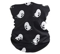 Garabato Espeluznante De Fantasma De Halloween Cuello Bufanda 26X30Cm Antideslizante Cuello Pañuelo Protección Solar Bufanda Facial para Senderismo Mujer Adulto