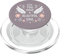 Garabato para niños con texto «You Have A Beautiful Soul Positive» PopSockets PopGrip para MagSafe