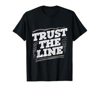 Garabatos Dibujo A Mano Alzada Trust The Line Camiseta