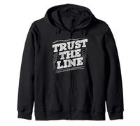 Garabatos Dibujo A Mano Alzada Trust The Line Sudadera con Capucha